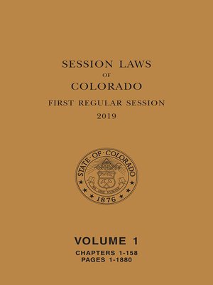 cover image of Colorado Session Laws